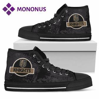 Jurassic Park Vegas Golden Knights High Top Shoes Black | Favorety AU