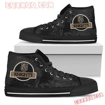 Jurassic Park Vegas Golden Knights High Top Shoes Sport Sneakers | Favorety CA