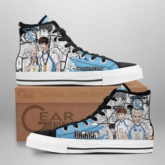 Kamomedai High Top Shoes Custom Manga Anime Haikyuu Sneakers | Favorety AU