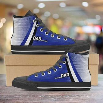 Kentucky Dad Basketball Fans Canvas High Top Shoes Sneakers - Monsterry DE
