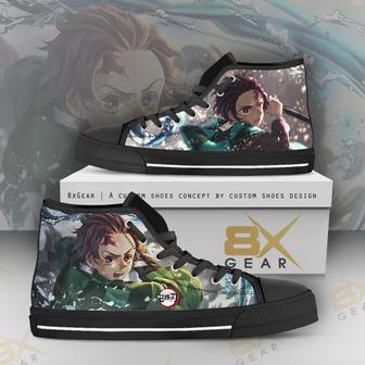 Kimetsu no Yaiba Kamado High Top Shoes Demon Slayer Unique Design Gift | Favorety CA