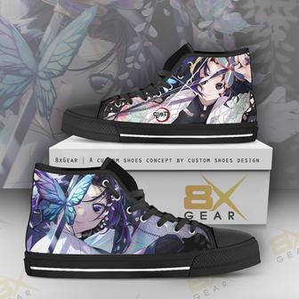 Kimetsu no Yaiba Kochou High Top Shoes Demon Slayer Anime Design | Favorety CA