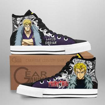 Laxus Dreyar High Top Shoes Custom Fairy Tail Anime Sneakers | Favorety