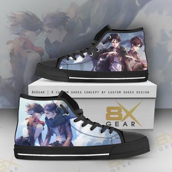 Levi And Mikasa Ackerman High Top Shoes Ackerman Attack On Titan | Favorety CA