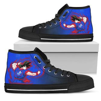 Los Angeles Dodgers Goku Saiyan Power High Top Shoes | Favorety CA