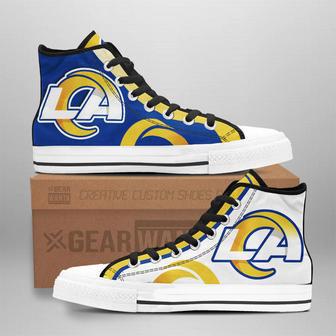 Los Angeles Rams High Top Shoes Custom Mix Sneakers | Favorety CA