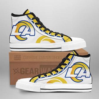 Los Angeles Rams High Top Shoes Custom Sneakers For Fans | Favorety CA