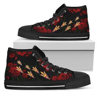 Lovely Rose Thorn Incredible Arizona State Sun Devils High Top Shoes | Favorety DE