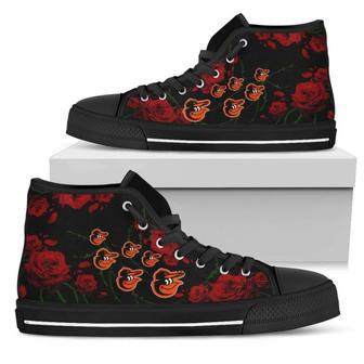 Lovely Rose Thorn Incredible Baltimore Orioles High Top Shoes | Favorety AU