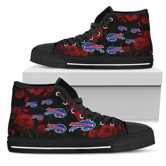 Lovely Rose Thorn Incredible Buffalo Bills High Top Shoes | Favorety CA