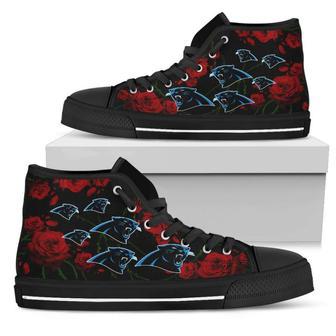 Lovely Rose Thorn Incredible Carolina Panthers High Top Shoes | Favorety UK