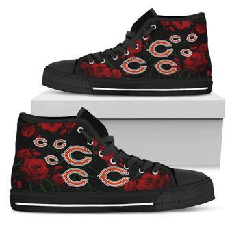 Lovely Rose Thorn Incredible Chicago Bears High Top Shoes | Favorety DE