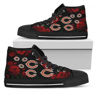 Lovely Rose Thorn Incredible Chicago Bears High Top Shoes | Favorety