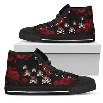 Lovely Rose Thorn Incredible East Carolina Pirates High Top Shoes - Monsterry AU