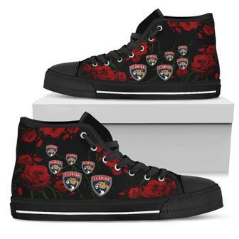 Lovely Rose Thorn Incredible Florida Panthers High Top Shoes | Favorety CA