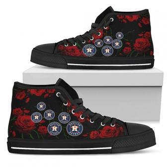 Lovely Rose Thorn Incredible Houston Astros High Top Shoes | Favorety DE