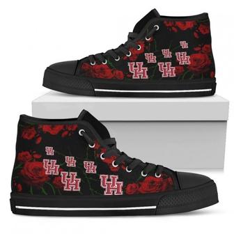 Lovely Rose Thorn Incredible Houston Cougars High Top Shoes - Monsterry CA