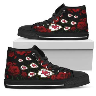 Lovely Rose Thorn Incredible Kansas City Chiefs High Top Shoes | Favorety AU