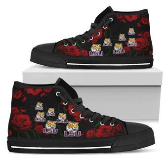 Lovely Rose Thorn Incredible LSU Tigers High Top Shoes | Favorety AU