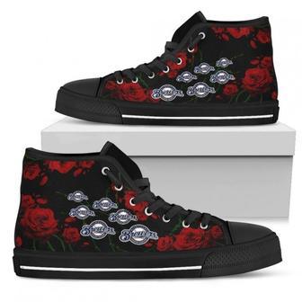 Lovely Rose Thorn Incredible Milwaukee Brewers High Top Shoes | Favorety UK