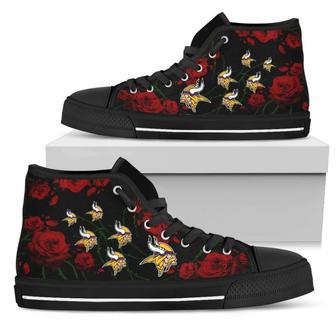 Lovely Rose Thorn Incredible Minnesota Vikings High Top Shoes | Favorety CA