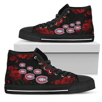 Lovely Rose Thorn Incredible Montreal Canadiens High Top Shoes | Favorety AU