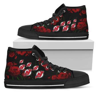 Lovely Rose Thorn Incredible New Jersey Devils High Top Shoes | Favorety