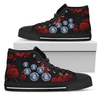 Lovely Rose Thorn Incredible San Diego Padres High Top Shoes | Favorety CA