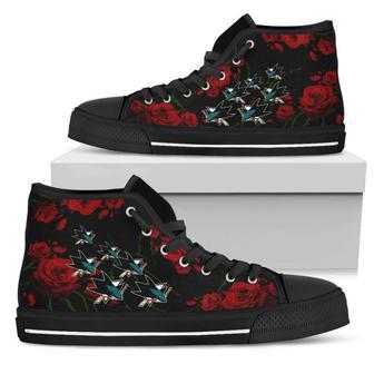 Lovely Rose Thorn Incredible San Jose Sharks High Top Shoes | Favorety