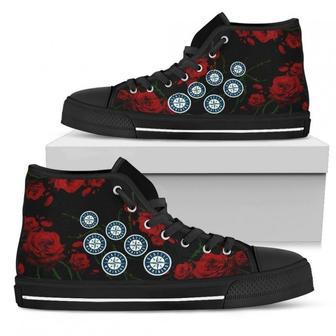 Lovely Rose Thorn Incredible Seattle Mariners High Top Shoes | Favorety CA