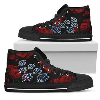 Lovely Rose Thorn Incredible Tampa Bay Lightning High Top Shoes | Favorety DE