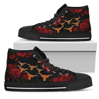 Lovely Rose Thorn Incredible Texas Longhorns High Top Shoes | Favorety UK