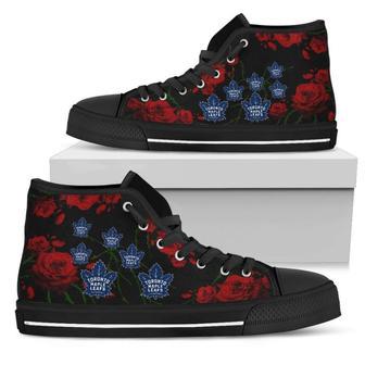 Lovely Rose Thorn Incredible Toronto Maple Leafs High Top Shoes | Favorety AU