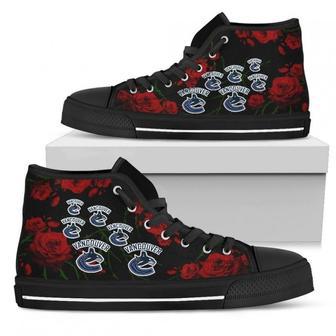 Lovely Rose Thorn Incredible Vancouver Canucks High Top Shoes | Favorety DE