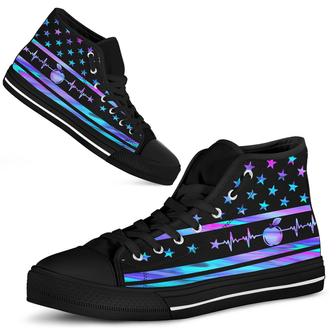 Magic Line Independence Day Teacher High Top Shoes - Monsterry