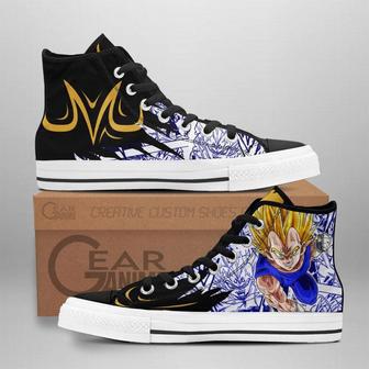 Majin Vegeta High Top Shoes Custom Manga Anime Dragon Ball Sneakers | Favorety AU