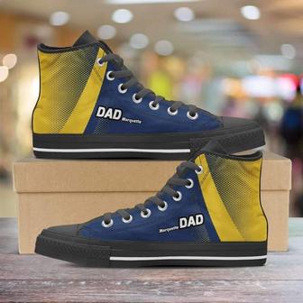 Marquette Dad Basketball Fans Canvas High Top Shoes Sneakers - Monsterry CA