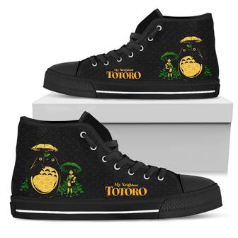 Mei And Totoro Sneakers High Top Shoes Anime Fan Gift - Monsterry CA