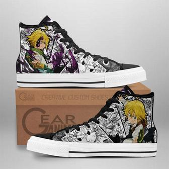 Meliodas High Top Shoes Custom Manga Anime Seven Deadly Sins Sneakers | Favorety DE