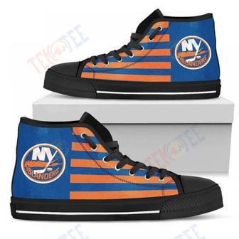 Mens Womens American Flag New York Islanders High Top Shoes | Favorety AU