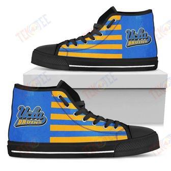 Mens Womens American Flag Ucla Bruins High Top Shoes | Favorety