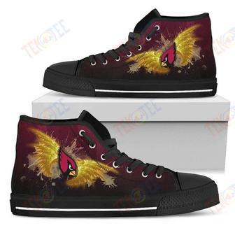 Mens Womens Angel Wings Arizona Cardinals High Top Shoes | Favorety