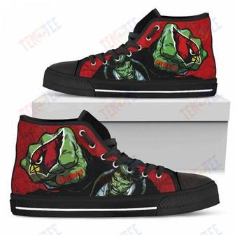 Mens Womens Arizona Cardinals High Top Shoes Hulk Punch Printable | Favorety CA