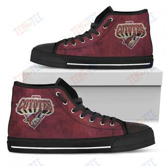 Mens Womens Arizona Coyotes High Top Shoes Simple Logo Shoes | Favorety CA