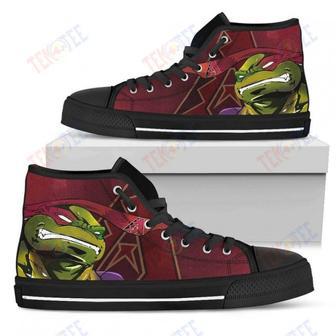 Mens Womens Arizona Diamondbacks Turtle Ninja High Top Shoes Printable | Favorety