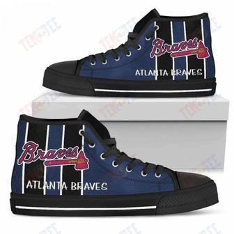 Mens Womens Atlanta Braves High Top Shoes Steaky Trending Fashion Sporty Shoes | Favorety UK