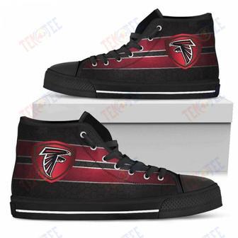 Mens Womens Atlanta Falcons High Top Shoes The Shield Shoes | Favorety DE