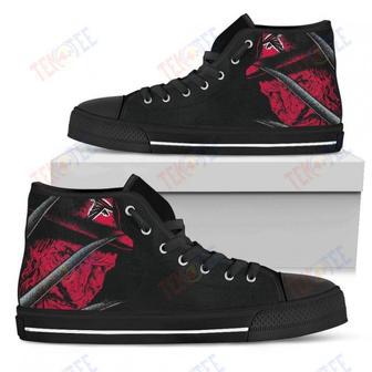 Mens Womens Atlanta Falcons Nightmare Freddy Colorful High Top Shoes Printable | Favorety