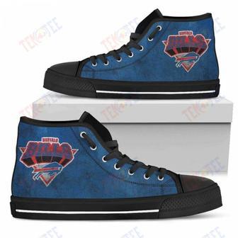 Mens Womens Buffalo Bills High Top Shoes Simple Logoshoes | Favorety CA