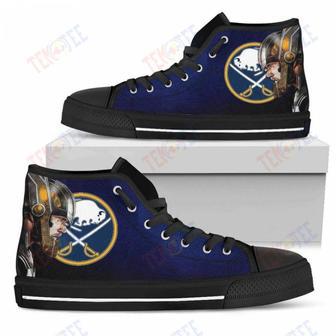 Mens Womens Buffalo Sabres High Top Shoes Thor Head Beside Shoes | Favorety AU